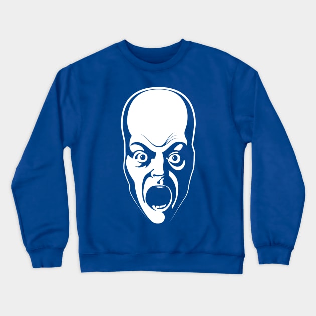 Crazy blue alian Crewneck Sweatshirt by AlexanderBelov